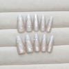 24/30PCS Ink Painting Fake Nail Spice Glitter Nail Tips Fashion Press On Nails  for Women Girl
