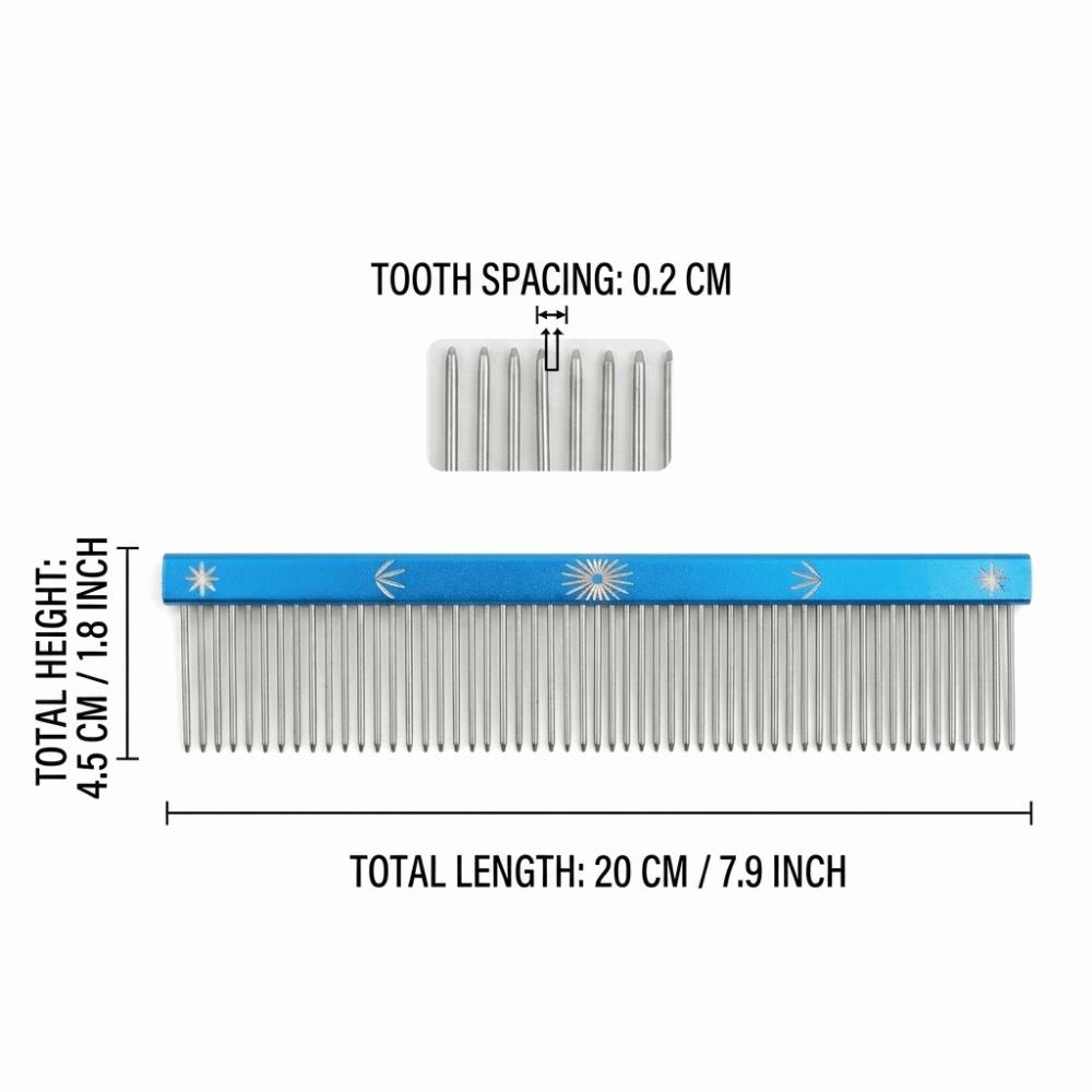 Dense Teeth Dog Comb Wide Teeth Cat Comb Skin Friendly Pet Comb Pet Grooming