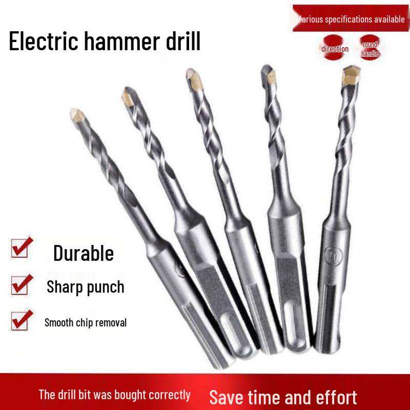 Extended Rotary Hammer Drill Bit for Concrete, Stone, and Brick