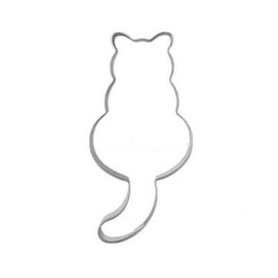 Niedliche Katzenform Edelstahl Backform Kuchenform Schokoladenkekse Ausstecher Form