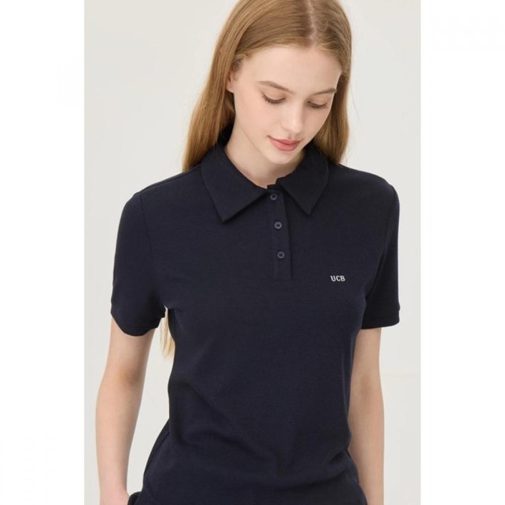 Benetton Ribbed Collar T shirT baTse8541