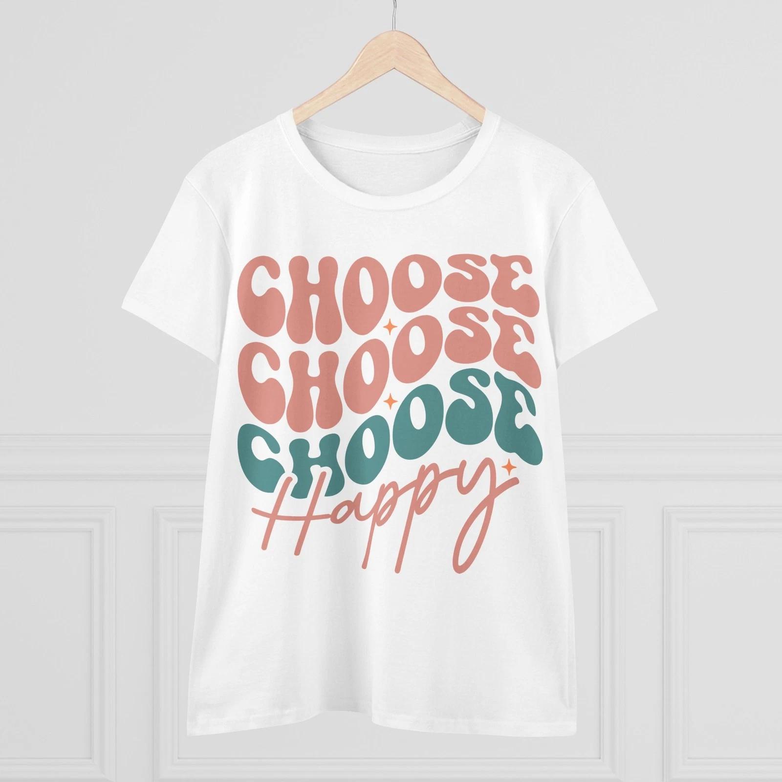 Choose Happy Children s T-shirt Vintage Style | Motivational Graphic Tee for Wo 150