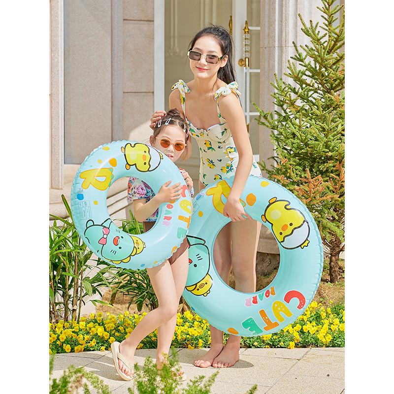 Adult And Childrens Swimming Ring Cartoon Dinosaur Pvc Inflatable Thickened