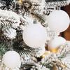 6 PCs Christmas Tree Decor Ball Baubles Ornament Xmas Tree Toys White Party Hanging Ball for Home Party Ornament Christmas Gift