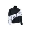 Curry X Bruce Lee Collaboration Color Block Printed Waterproof Wrinkled Zip-Up Jacket Men Black 1382885-001