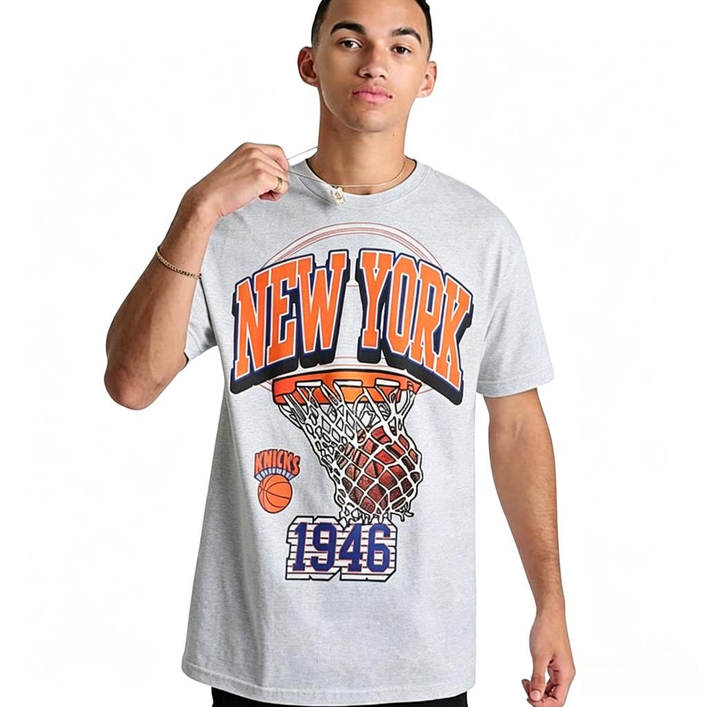 New York Knicks 1946 Maglietta Maglia da Basket 2026 Estate Nuova Unisex 100% Cotone T-shirt alla Moda Unisex Streetwear T-shirt da Basket