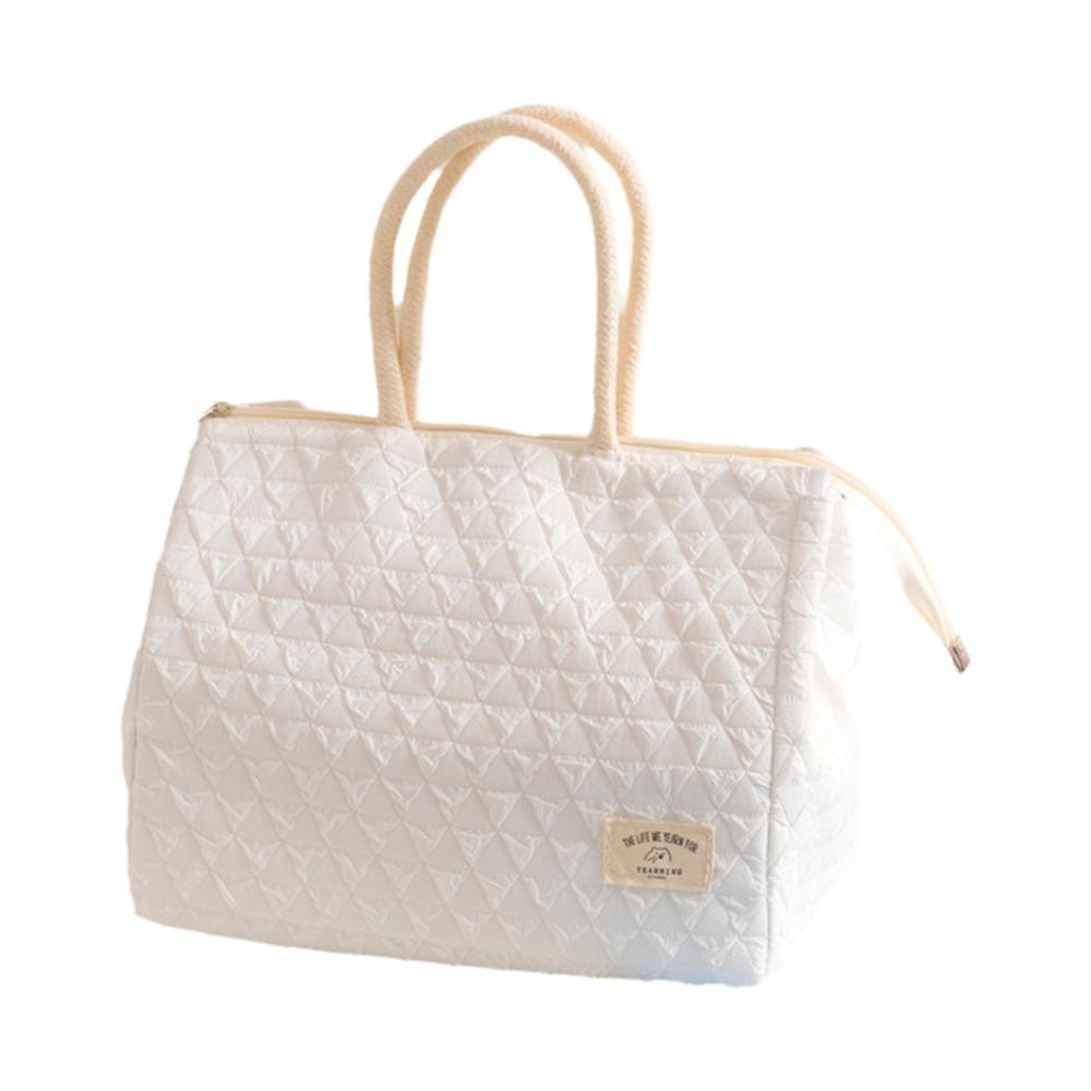 Handheld Insulated Lunch Bag Fresh-Keeping Lunch Box Bag Stylish Bento Bag
