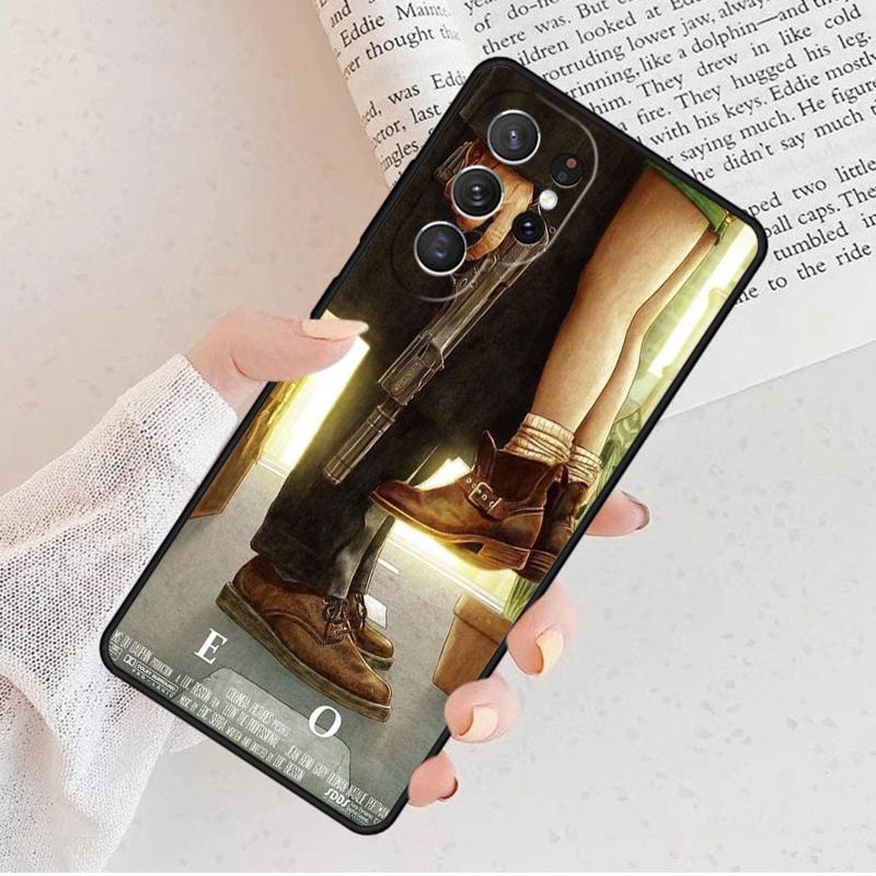 Cartoon Killer Leon Uncle Girl Phone Case For Samsung Galaxy S25 S23 S30 S8 S21 S20 FE S24 S22 Note 10 20 Plus Lite Ultra