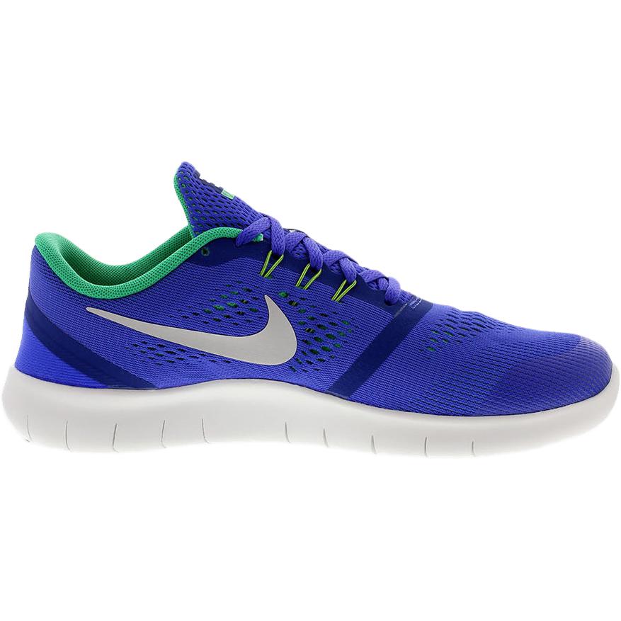 Nike Free RN Fabric Comfortable Stylish Non-Slip Durable Low-Top Running Shoes Kids sneaker Blue White Green 833989-404