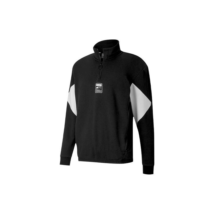PUMA Rebel Half-Zip TR Black White Men s 585280-01 S