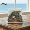 Practical Housewarming Gifts for New Home Rustic Wooden Napkin Holder Octopus/Bird/Goose/Turtle/Black Bear/Elephant Pattern Compact Tissue