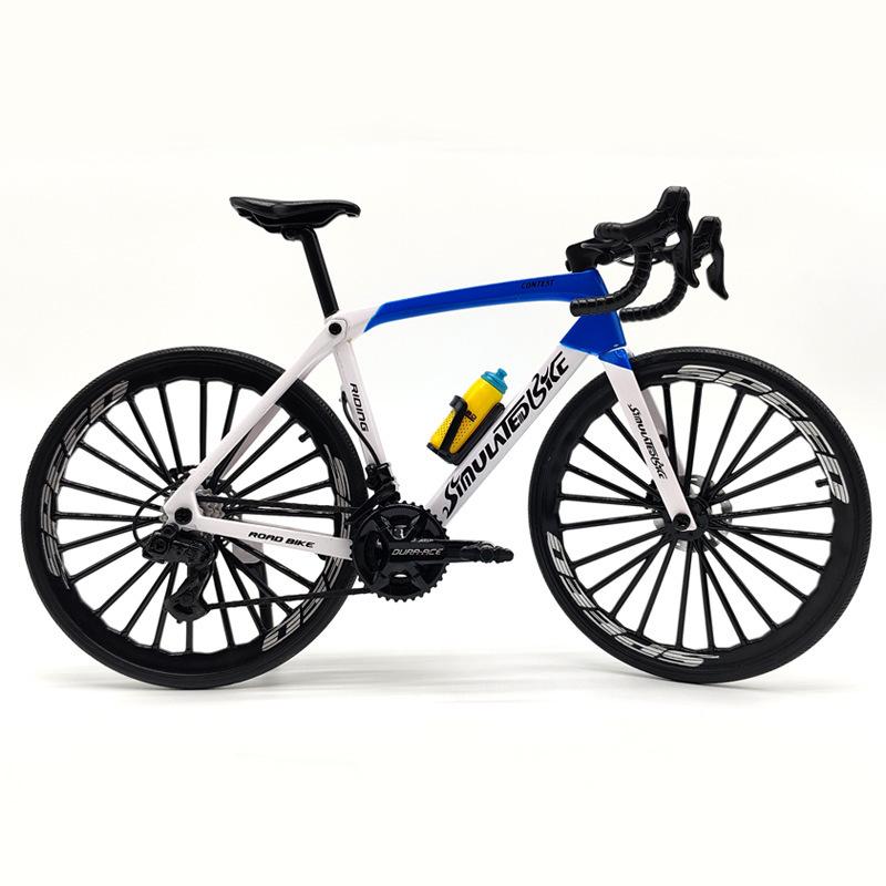 Cross Alloy Bicycle Model - Double Shock Mountain Bike Toy with Variable Speed & Front/Rear Absorbers - Ornament Gift