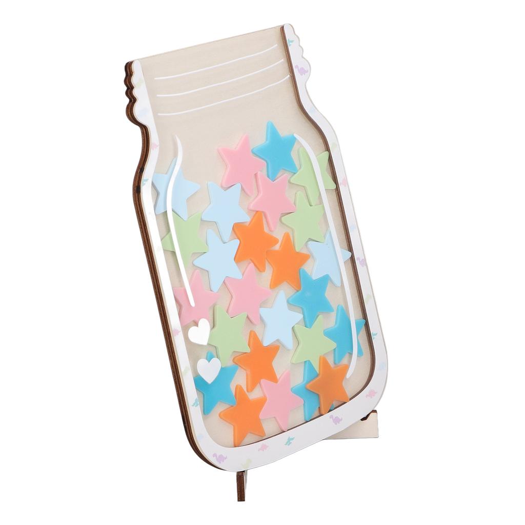 Personalisiertes Belohnungsglas mit Magnet für Verhaltensmanagement – Belohnungsglas für das Klassenzimmer (Stern)