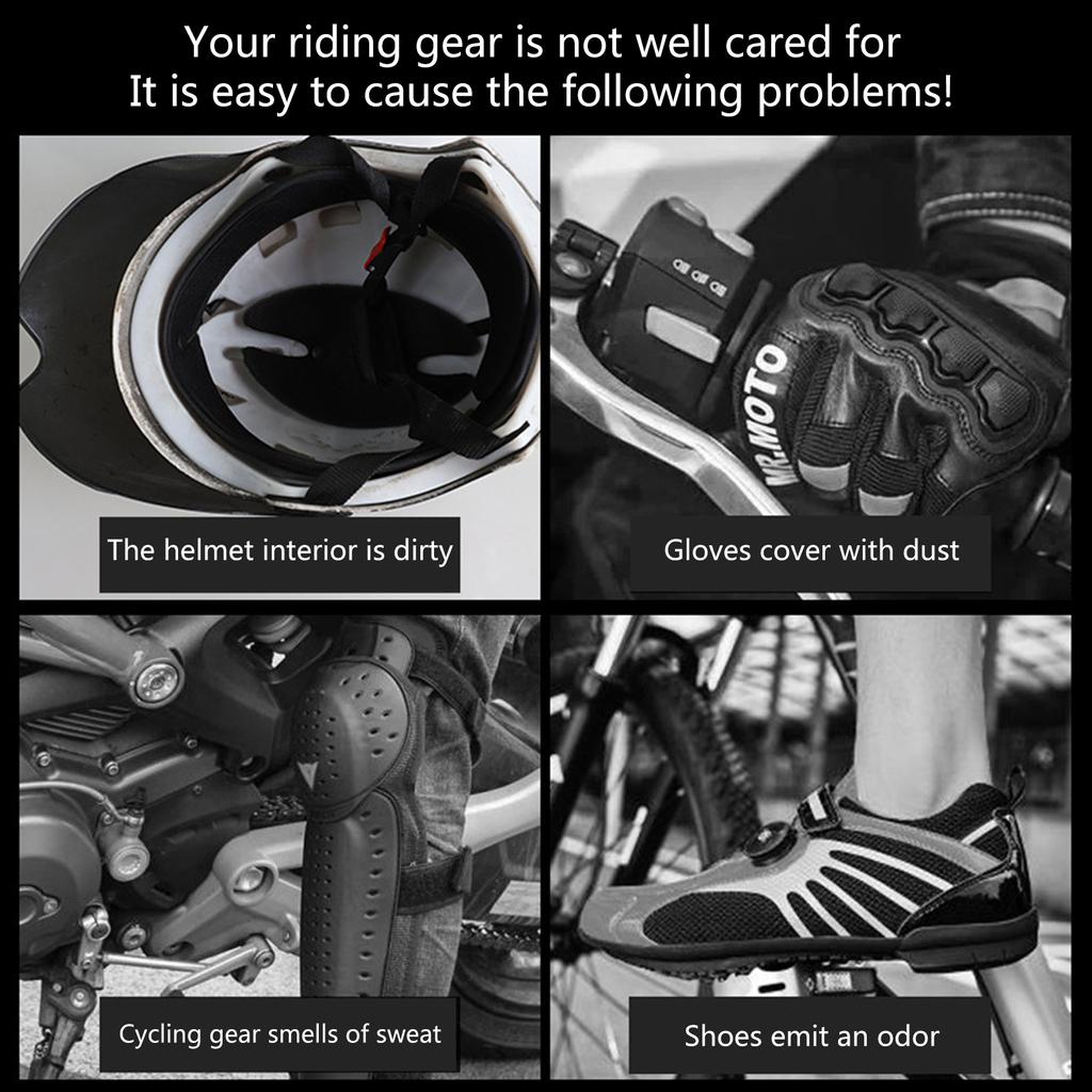 450ML Motorradhelm-Reiniger Fahrzeug-Schutz-Polierpflege-Set Motorradhelm-Pflegeset Helm-Deodorierer