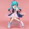 Hatsune Miku Anime Figure Pink Sakura Sitting Position PVC Action Figure Model Toy Decoration Collect Gifts
