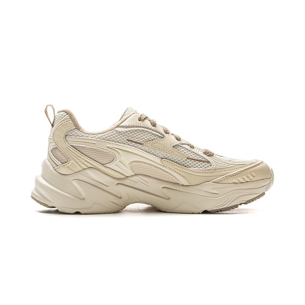 Li Ning Meteor Versatile Retro Dad Shoes Thick Sole Height Increasing Shock Absorption Non-Slip Wear-Resistant Support Low-Top Casual Shoes AGCV358-3