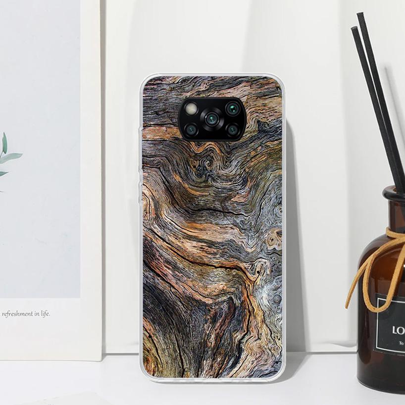 Wood Wooden Pattern Phone Case For Xiaomi Poco X7 X6 X5 M7 M8 Pro F7 Ultra Redmi 15C 15 13C 13 12C 12 10 10C 10A Art Fundas Poco
