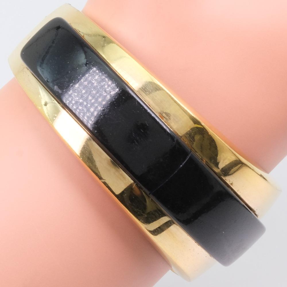 Dior Bracelet Bangle gold/black Plated Gold 74.8g Women Used