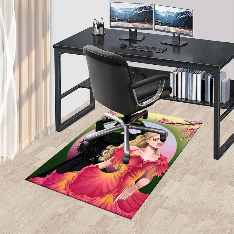 1PC Witch Princess Extra Large Non-Slip Floor carpet, Office, family, bedroom, Studio - Large Area Rug Indoor Rugs, Vibrant Colors-A285