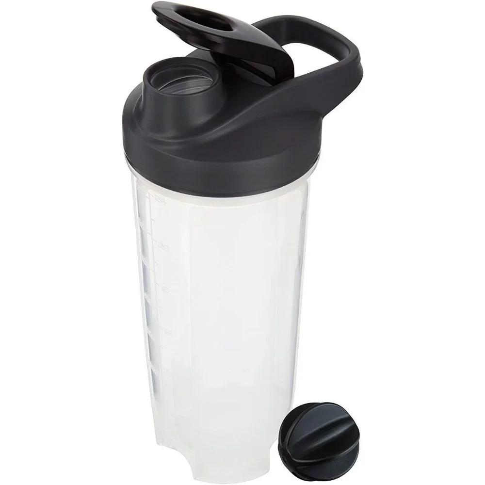 Sticle Shaker de 28 oz pentru Shake-uri Proteice, Cupe Shaker cu Tel Blender cu Bilă, Sticlă Shaker cu Mâner, Călătorie To Go Slushy Sală