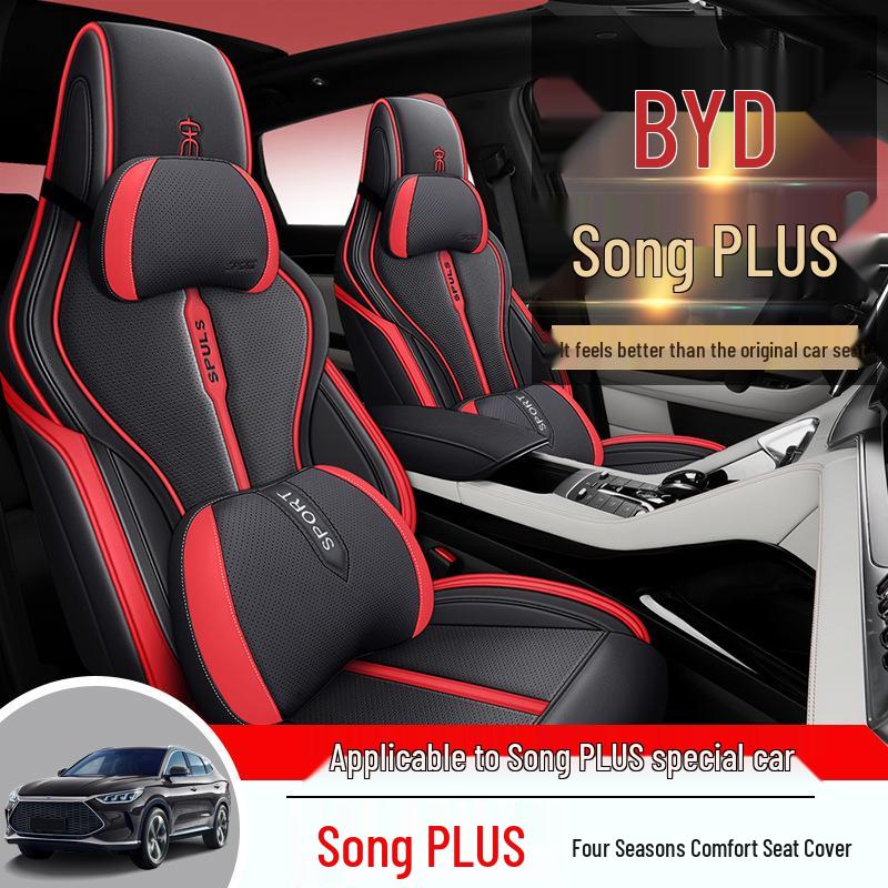 CKX Sporty Leather Seat Cover for BYD Song PLUS - All-Season Cushion Pad