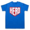 Hero Hipster Retro Slogan Superhelden Stil Logo Cooles Herren und Damen T-Shirt