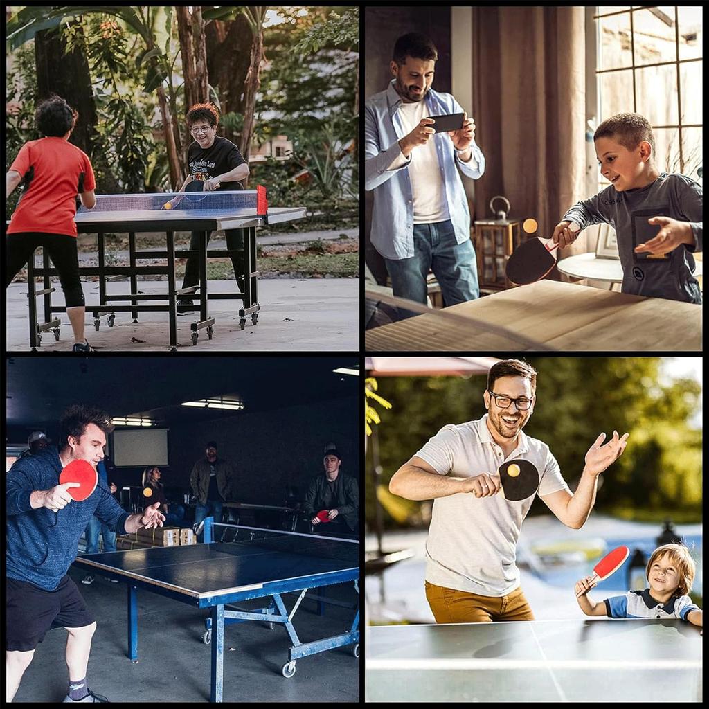 AUTAKI Table Tennis 1 2 Storage Bag Portable Table Tennis Set for Home Use Exercise in Your Living Extendable Flexible and Stable and Easy to Even