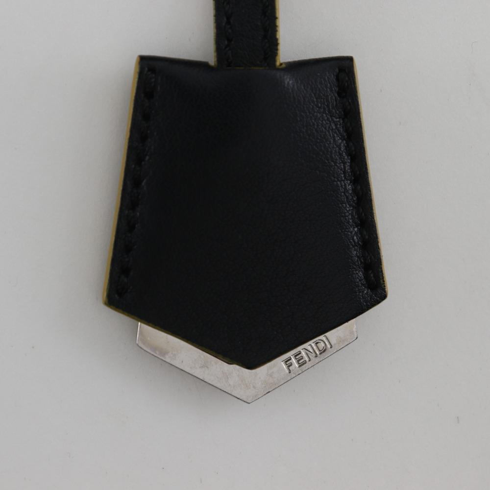 Fendi Petite Troisur Handtasche 8BH333 2WEGE-Schultertasche schwarzes Leder Damen Gebraucht