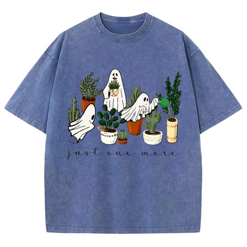 Ghost Print Women T-Shirt Summer Hot Sale Oversized Couple Short Sleeve Halloween Festival Tees Casual Top