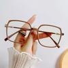 2PCS Korean Version of Large Square Frame Glasses Anti-blue Light/anti-radiation Male and Female Glasses