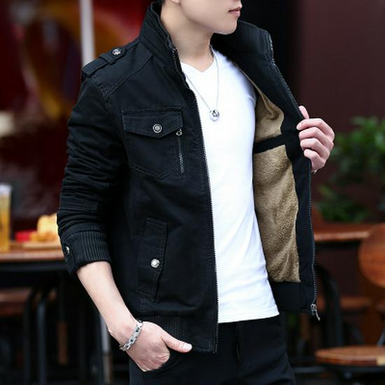 Men's Korean Style Stand-Up Collar Casual Jacket - Versatile Fashion for Spring and Autumn