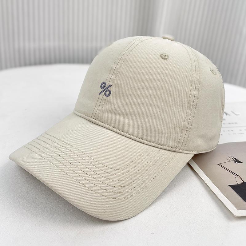 Big Head Circumference Simple Embroidery Baseball Cap Children'S Summer Visor Couple Versatile Face Small Cap Men