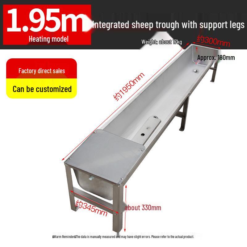 Stainless Steel Constant Temperature Feeding & Drinking Trough for Cattle, Sheep, and Pigs