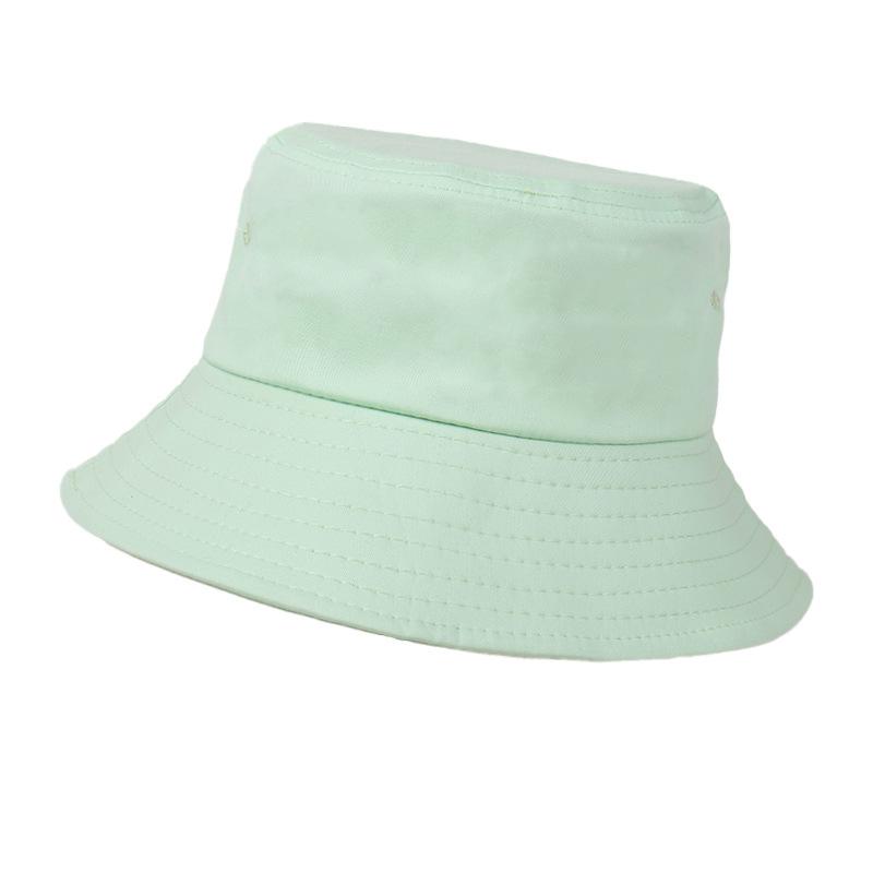 Solid color classic wide-brimmed bucket hat men's sunshade sunscreen windproof basin hat versatile ins face hat