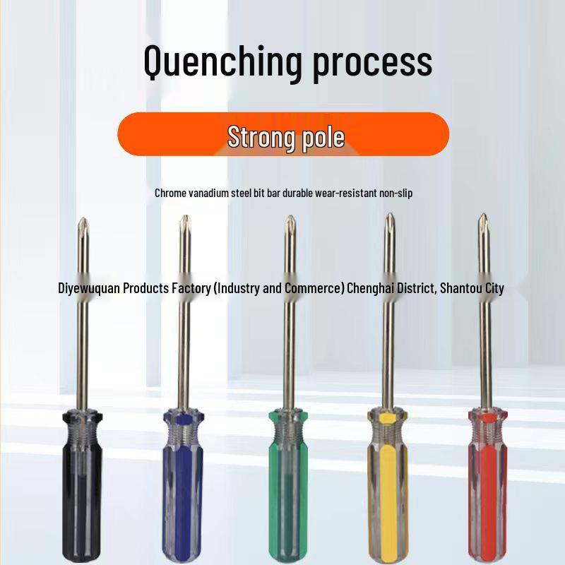 6mm Crystal Color Phillips Flathead Magnetic Screwdriver with Two-Color Strip