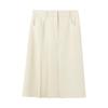 Lanzhi Pleated Triacetate A-Line Midi Skirt