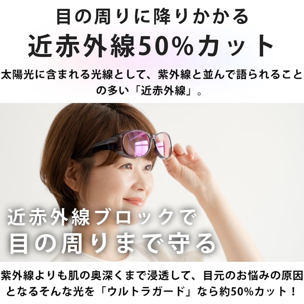 Tokai Optical Ultraguard Overglasses Sunglasses Over Glasses Gift for Women and Men Stylish Blue Light Blocking Lutein Polycarbonate Gift UV