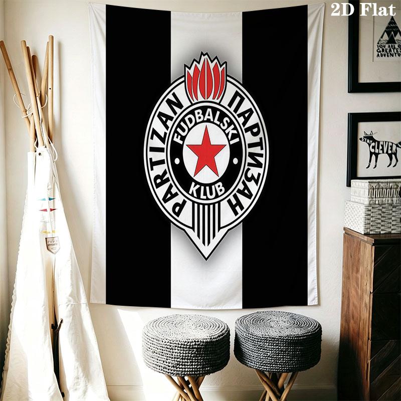 Partizan logo Wall Hanging Printed Fabric Blanket Decorative Tapestries for Bedroom Living Room Home Decor