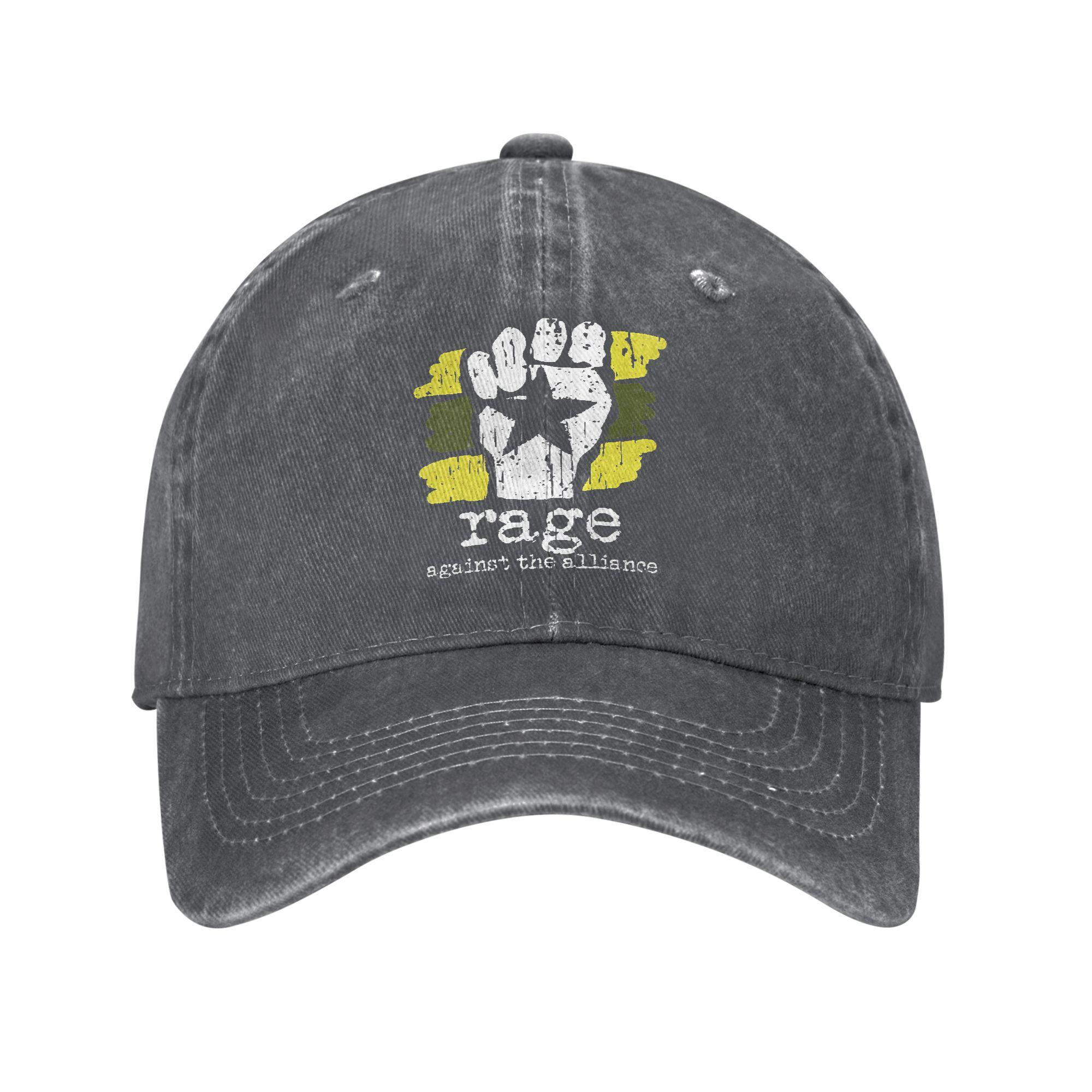 The best product for you Rage Against The Machine metalband Merch Baseballpetten Mannen Vrouwen Mode Hoeden Pet Verstelbaar Truckerpetten Pet Adjustable donkergrijze kleur