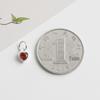Love Pendant: S925 Sterling Silver Heart-Shaped Jewelry with Colored Zircon, DIY Handmade Bracelet or Necklace.