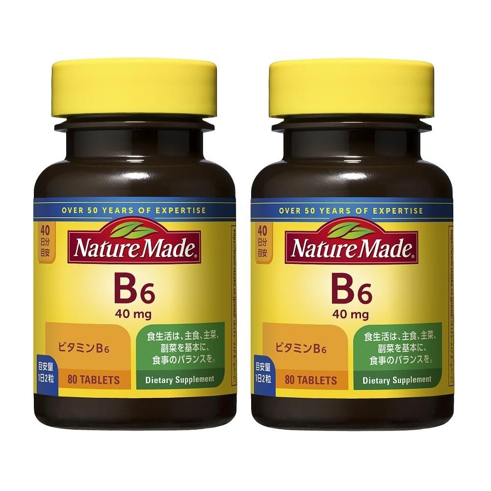 Otsuka Pharmaceutical Nature Made Vitamin B6 Supplement, 80 Tablets, 40-Day Supply