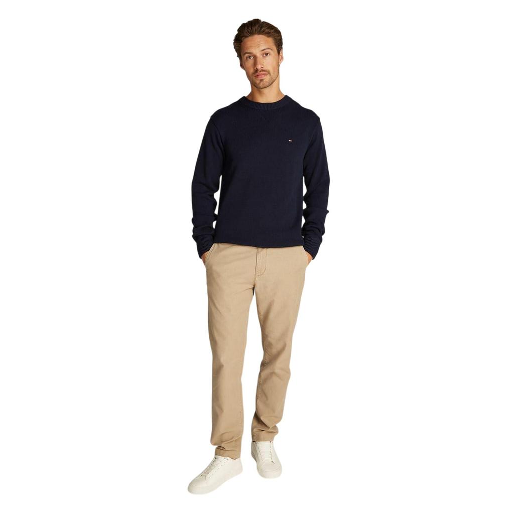 Tommy Hilfiger Mens Crew Neck Regular Long-Sleeved Jumper