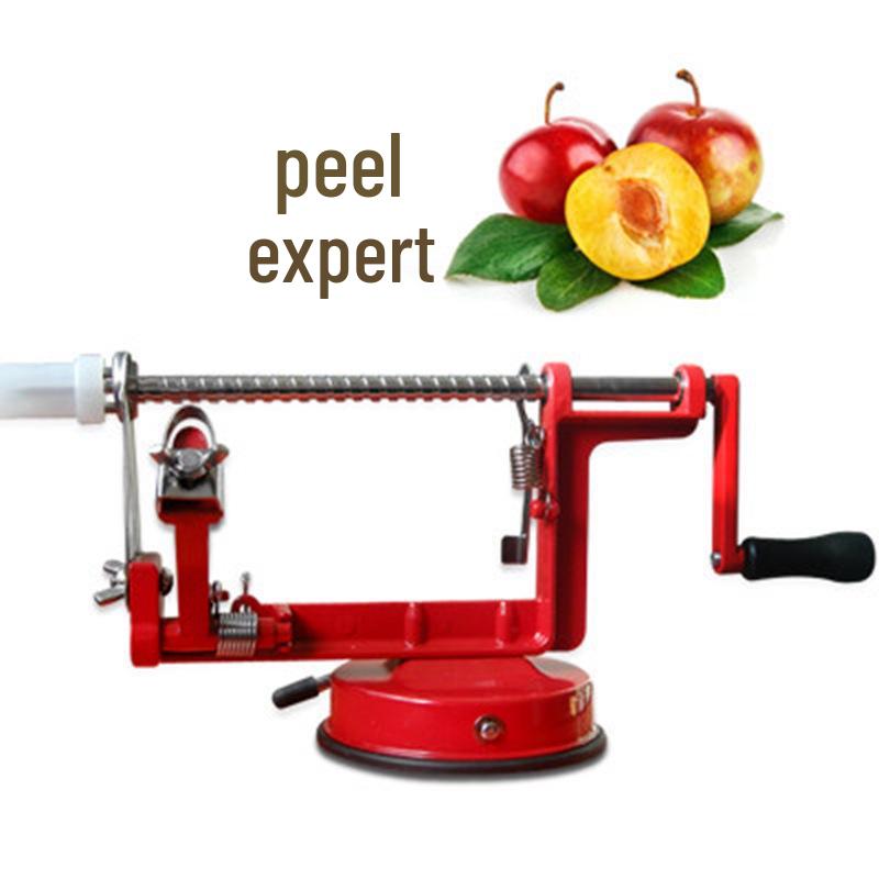 3-in-1 Stainless Steel Hand-Crank Apple & Fruit Peeler