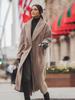 Winter Coat Women Long Sleeve Padded Jacket Wool Top Ladies Overcoat