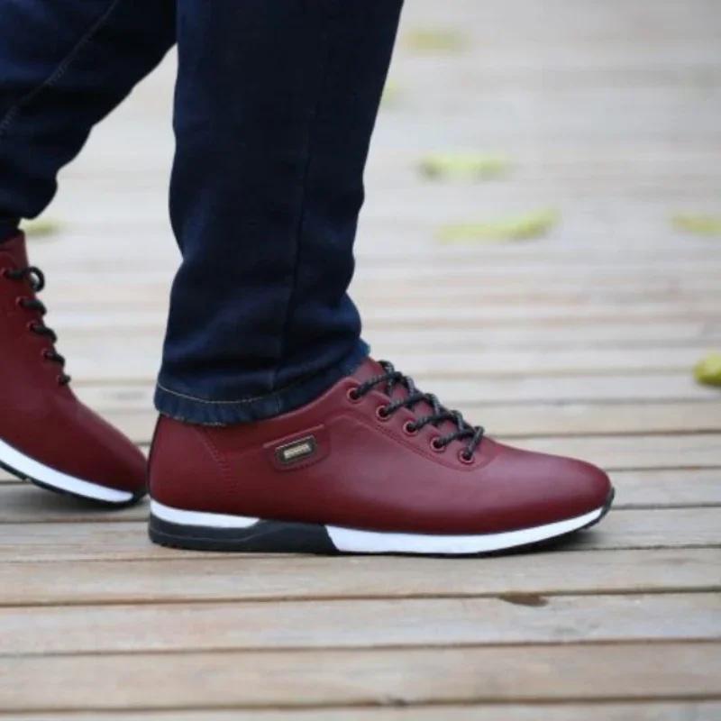 Business Men's Leather Shoes Trendy Sneakers Male Outdoor Breathable Hiking Shoes for Men Summer 2024 New Loafers Men's  Shoes
