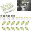 24 Pieces Car Interior Led Lights Dome Light Kit Set, Super Bright White T10 194 578 41mm DE3175 31mm LED Bulb Replacement for Car Indoor Map License