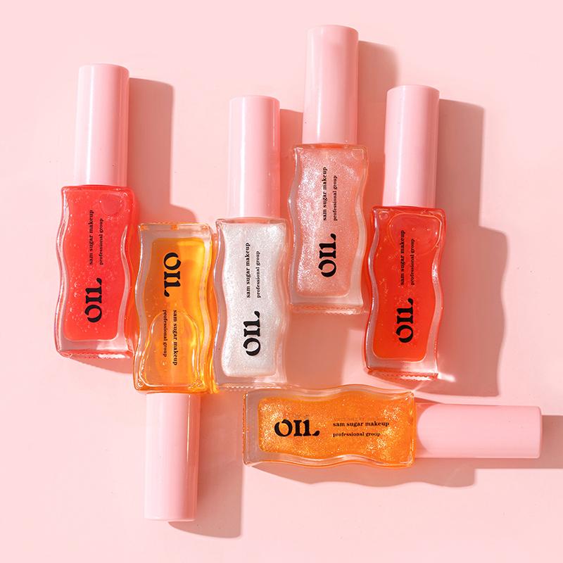 Wasser Licht Honig Essenz Lippenöl Lang anhaltend Feuchtigkeitsspendend Fruchtig Schimmer Gelee Reduziert Lippenfältchen Flüssiger Lipgloss Make-up