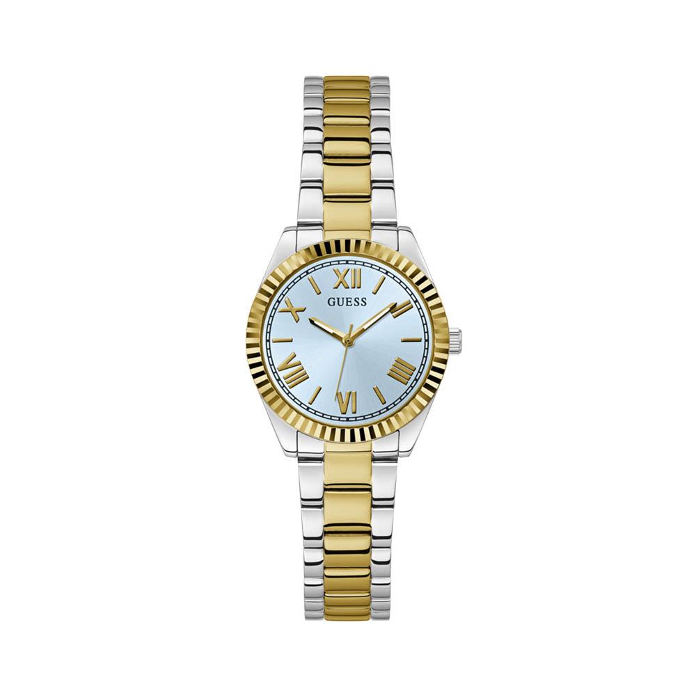 Geseusigye Gold Blue Mini Luna (Gw0687L4) Women'S Watch