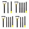 Double-Ended Garden Hoe & Weeder Heavy Duty Scuffle Hoe for Soil Loosening & Weed Removal 30-72 Inch Height Adjustable Long Handle Garden Tool for