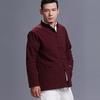 Men's Ethnic Style Hemp Cotton Shirt - Stand Collar, Long Sleeve, Frog Buttons, Loose Fit (2026).